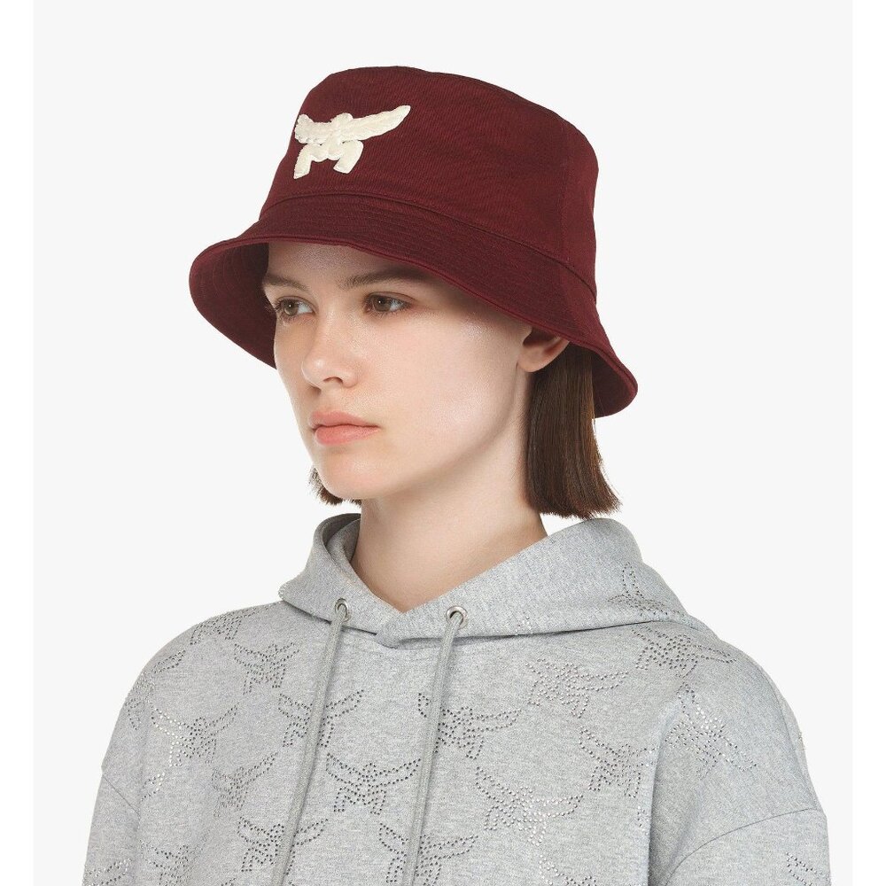 MCM Unisex Essential logo bucket hat in cotton twill (Size 58cm) (R$290)